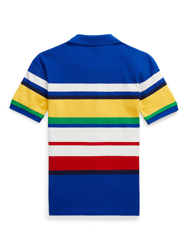 Ralph Lauren Kids' Striped Cotton Polo Shirt, Multi