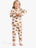 Lindex Kids' Cinnamon Buns Print Pyjamas, Beige