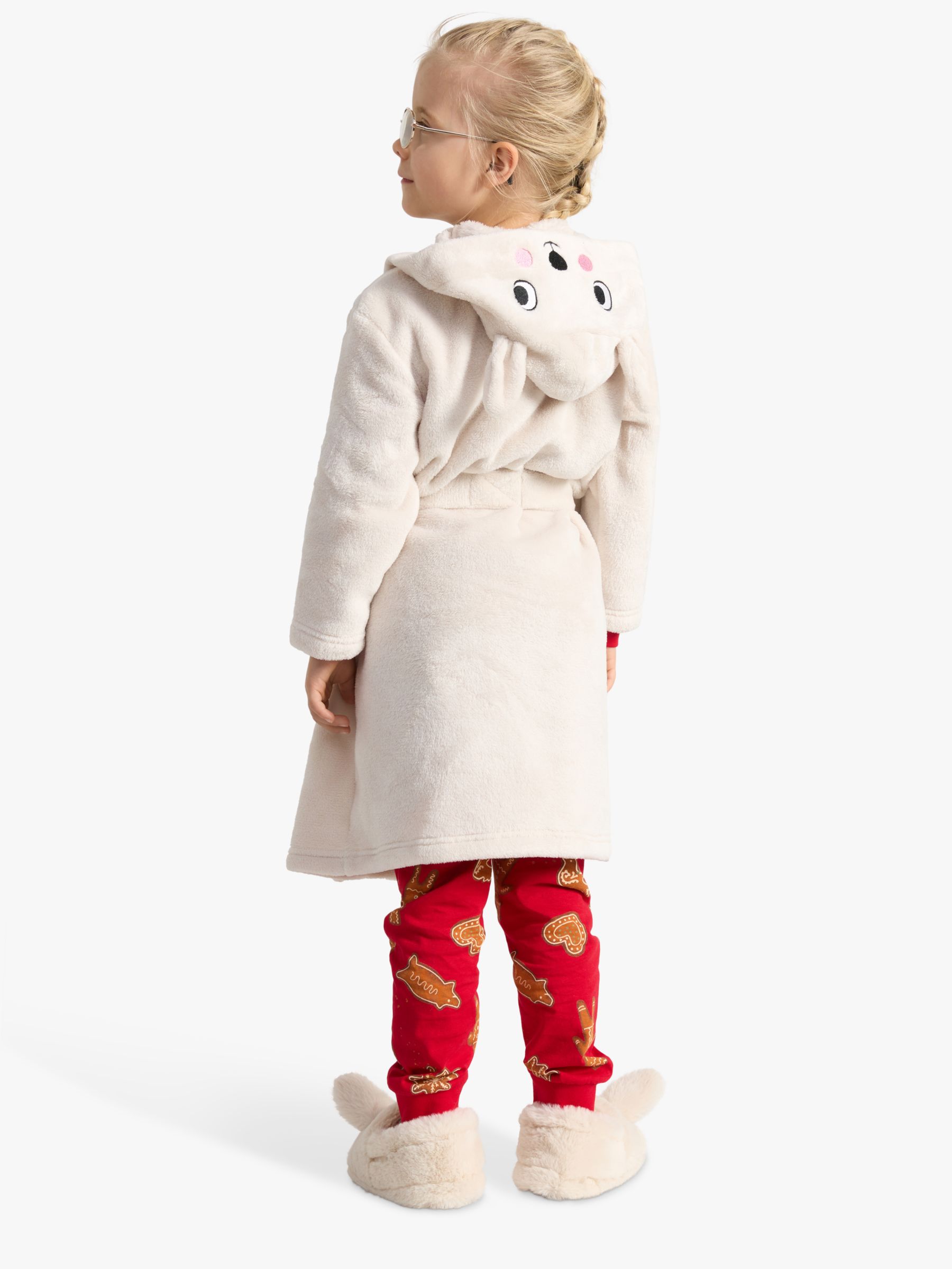 Buy Lindex Kids' Animal Hood Fleece Robe Online at johnlewis.com