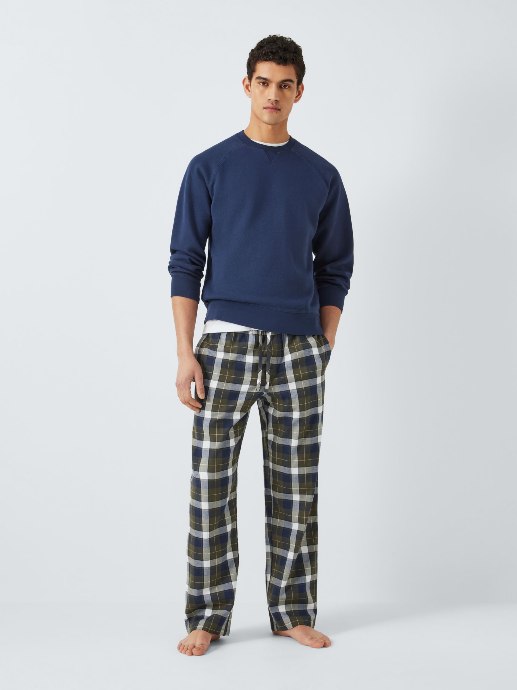 John Lewis Organic Cotton Poplin Stripe Long Sleeve Pyjama Set