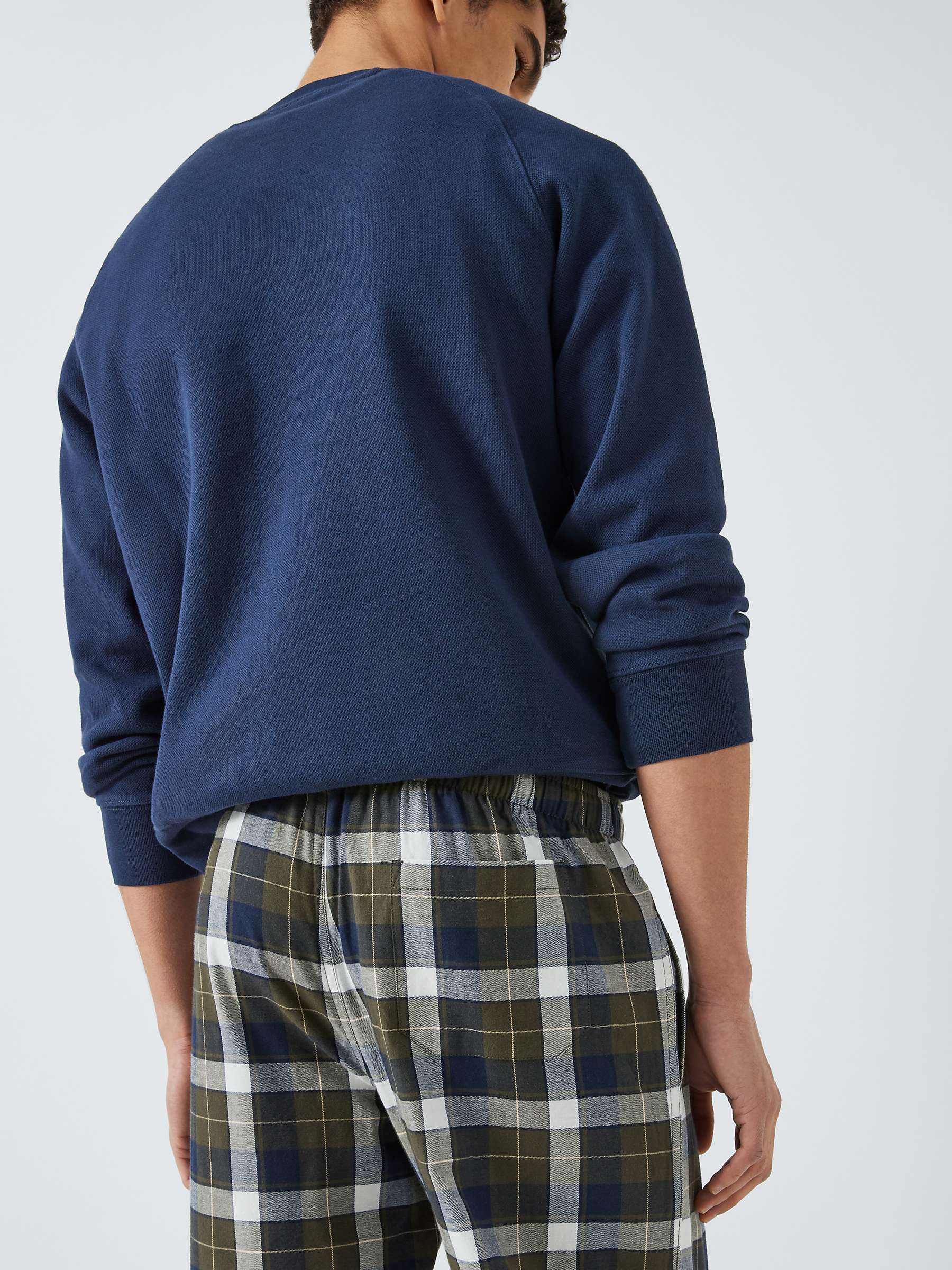 Buy John Lewis Organic Cotton Check Pyjama Bottoms Online at johnlewis.com