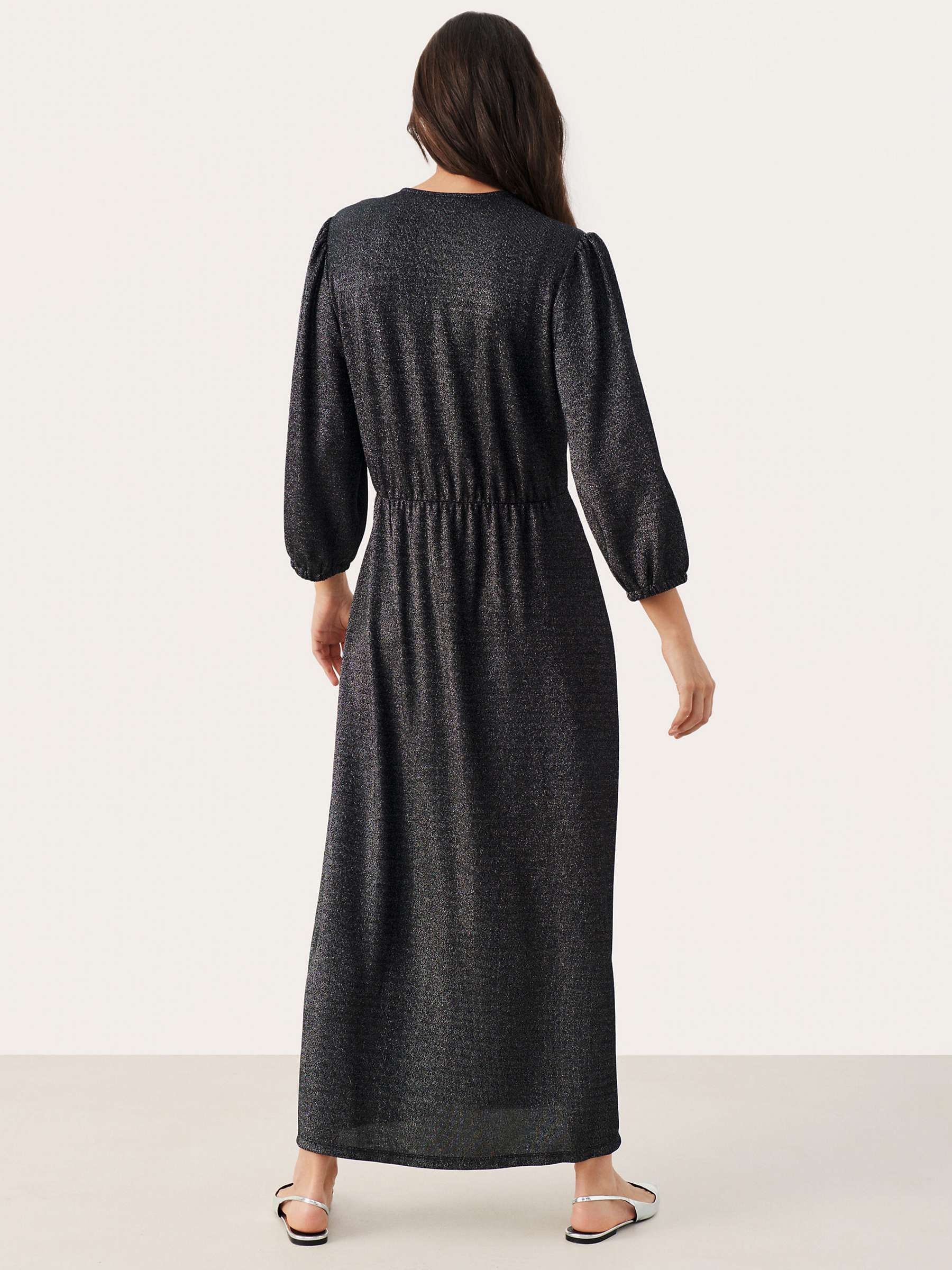 Buy Part Two Dalmine 3/4 Sleeve Glitter Wrap Maxi Dress Online at johnlewis.com