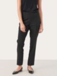 Part Two Dara Cropped Chino Trousers, Black