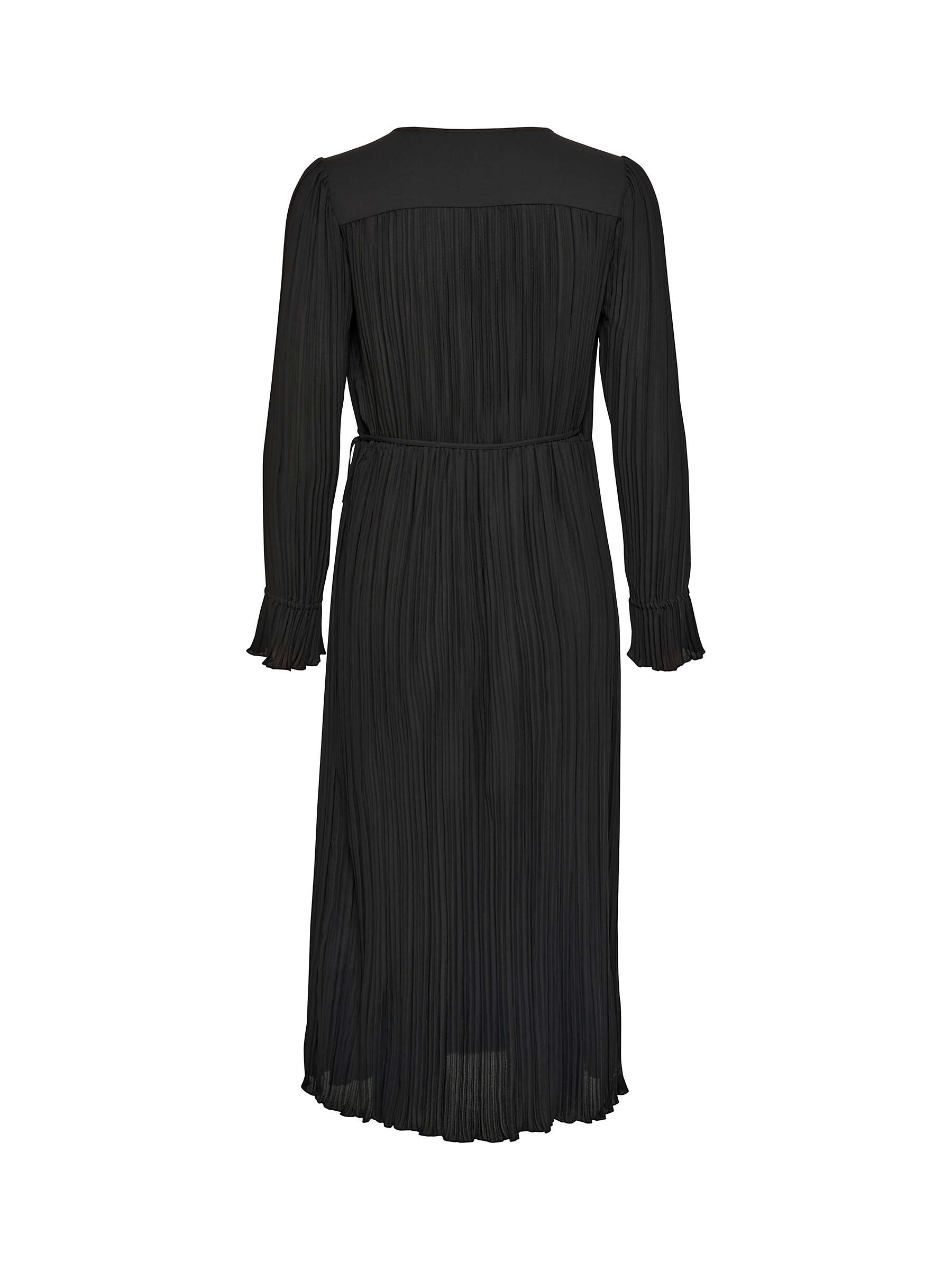 Buy Part Two Diga Long Sleeve V-Neck Wrap Dress, Black Online at johnlewis.com