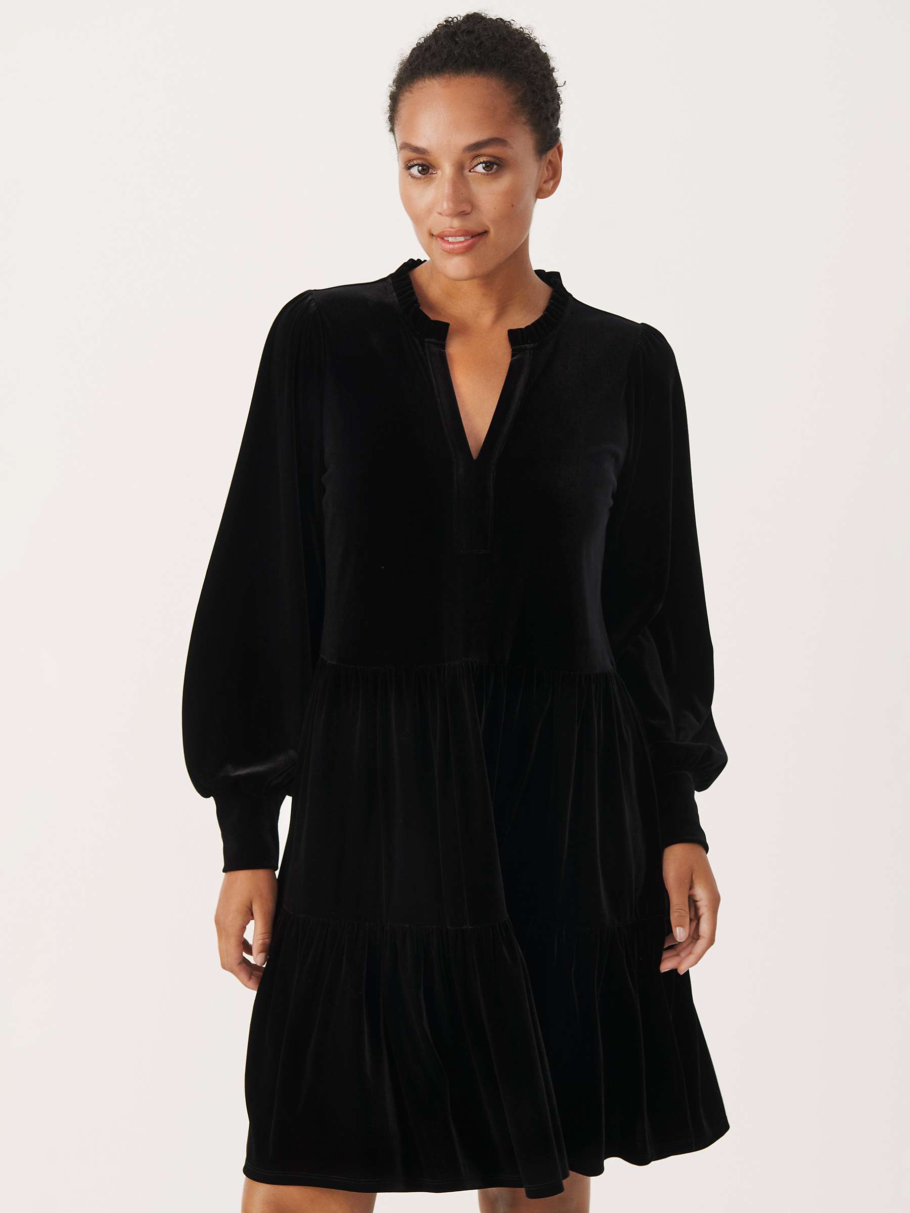 Buy Part Two Viggase Long Sleeve Velvet Dress Online at johnlewis.com