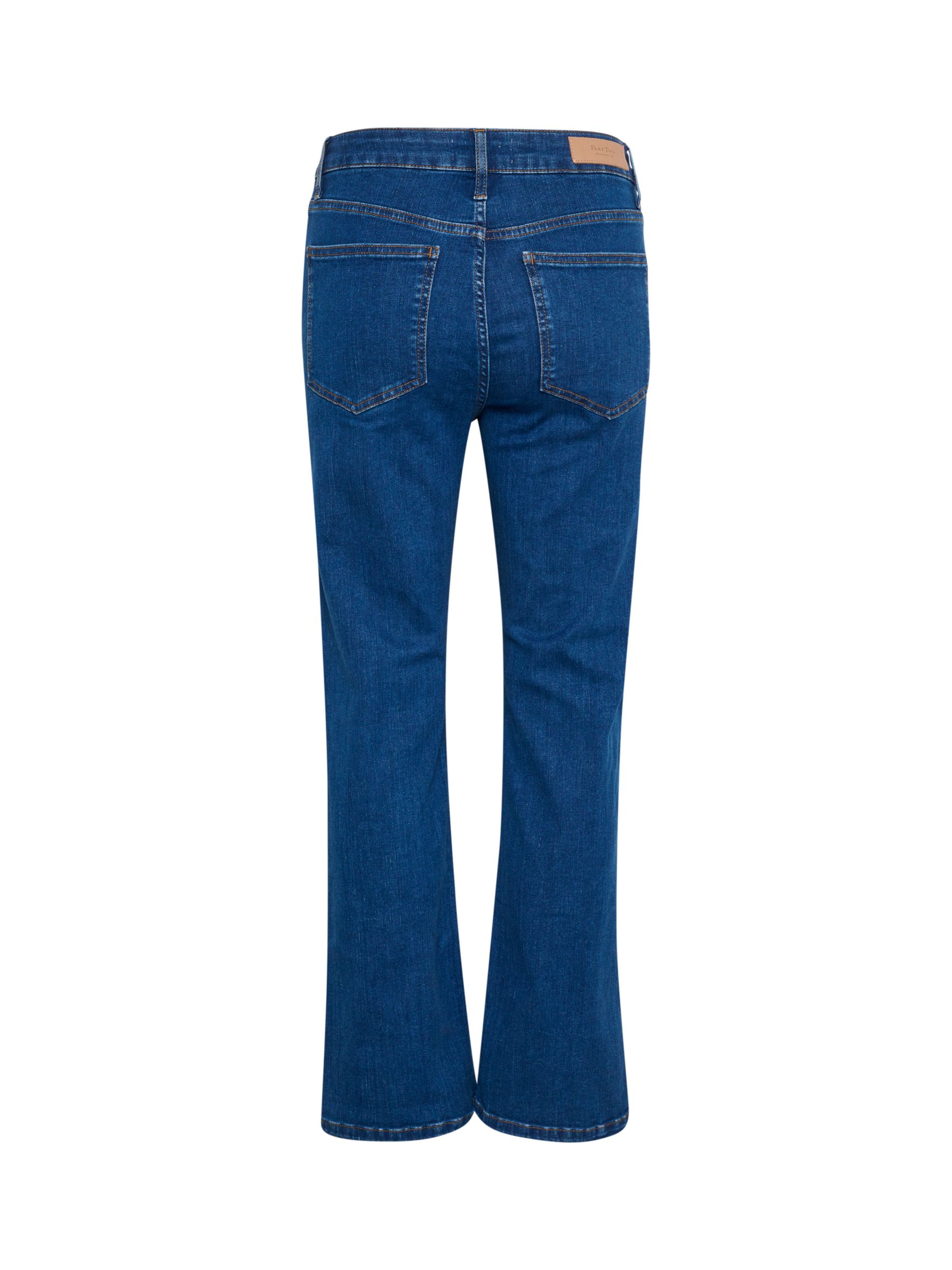 Part Two Ryan Flared High Waist Jeans, Medium Blue at John Lewis & Partners