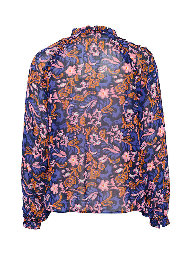 Part Two Dinna Ditsy Print Blouse, Midnight Sail