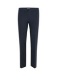 Part Two Ponta Cropped Comfort Waist Trousers, Dark Navy