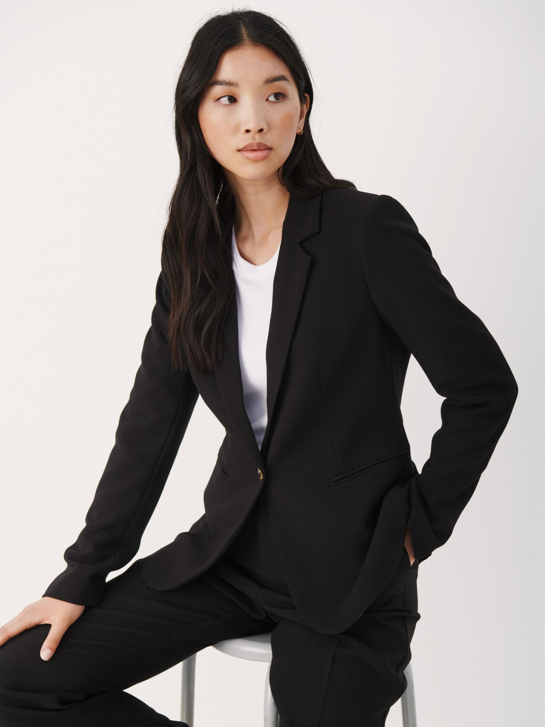 Part Two Taylor Tailored Blazer, Black at John Lewis & Partners