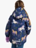 Lindex Kids' Unicorn Water Repellent Padded Jacket, Blue