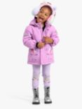 Lindex Kids' Unicorn Water Repellent Padded Jacket, Lilac