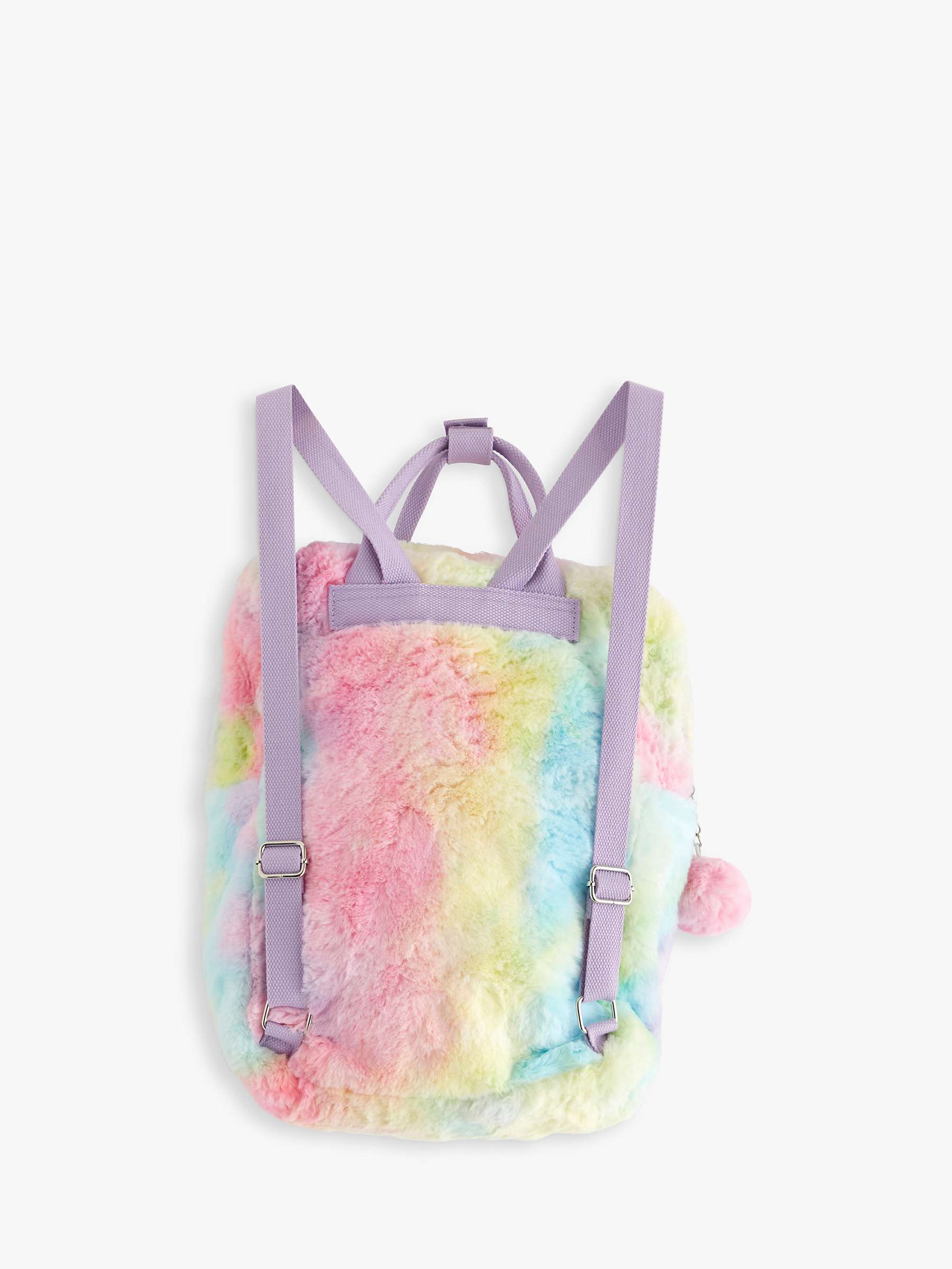 Buy Lindex Kids' Fur Rainbow Backpack, Pink/Multi Online at johnlewis.com