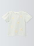 John Lewis Kids' Daisy Stripe T-Shirt, Skyway