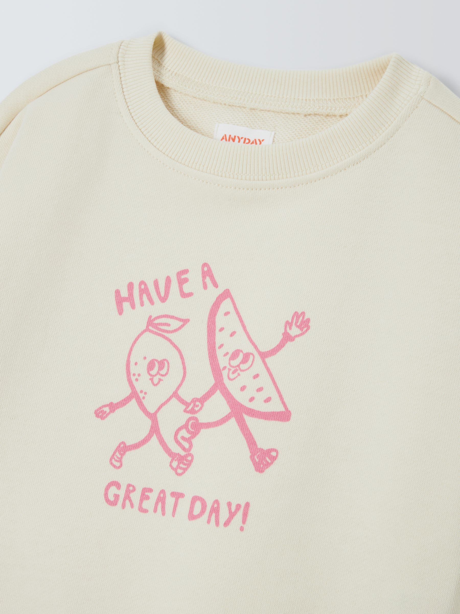 Buy John Lewis ANYDAY Baby Fruit Sweatshirt, White/Multi Online at johnlewis.com