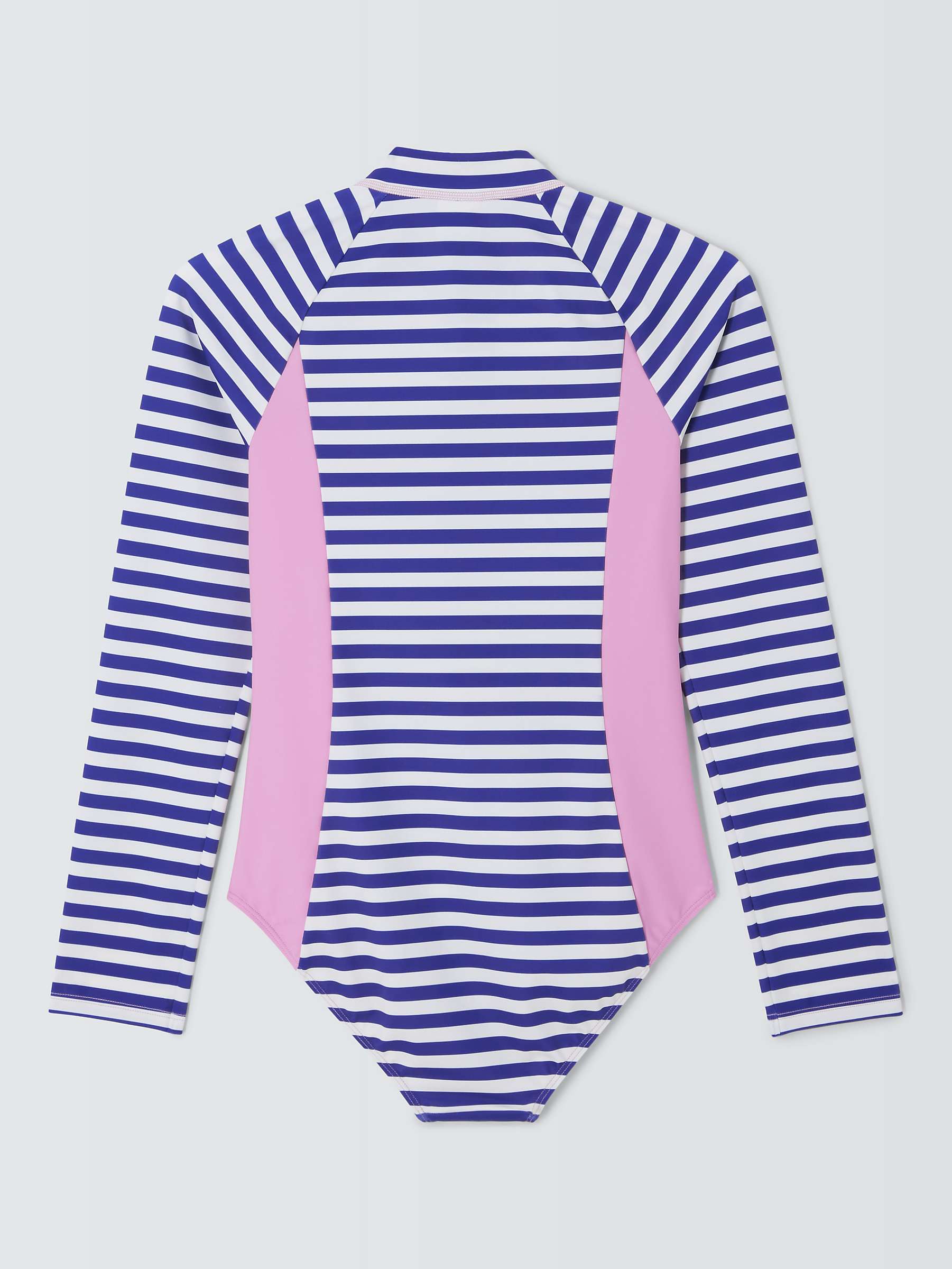 Buy John Lewis Kids' Long Sleeve Stripe Swimsuit, Multi Online at johnlewis.com