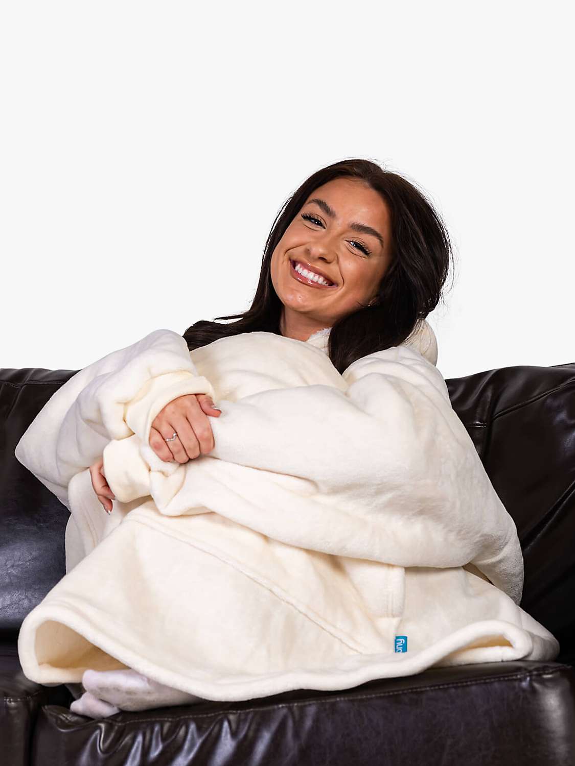Buy Ony Unisex Sherpa Lined Fleece Hoodie Blanket Online at johnlewis.com