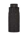 MOS MOSH Nova Down Padded Hooded Long Gilet, Black