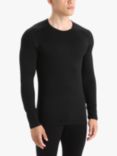 Icebreaker Men's 260 ZoneKnit Merino Wool Base Layer, Black/Grey