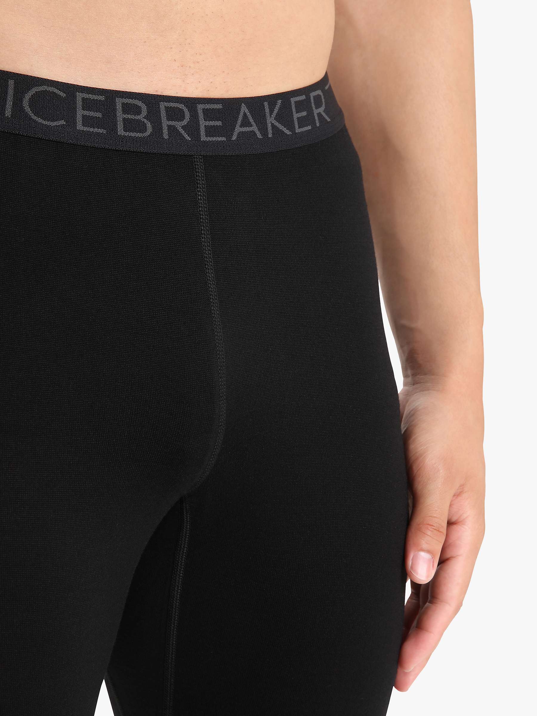 Icebreaker Men's 260 Tech Merino Thermal Leggings, Black at John Lewis &  Partners