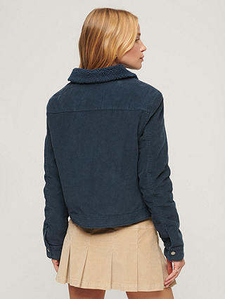 Superdry Cropped Sherpa Lined Cord Jacket