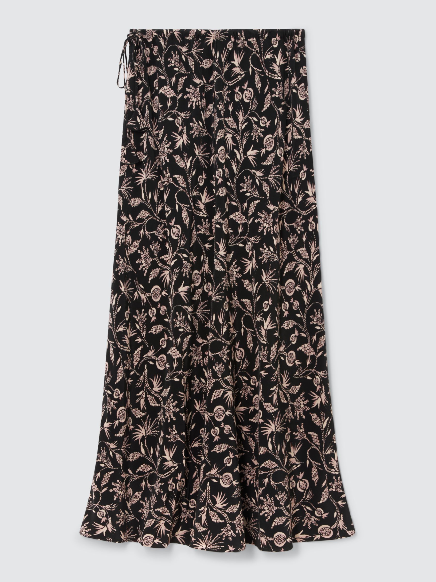 Buy AND/OR Myla Shibori Maxi Skirt, Black Online at johnlewis.com