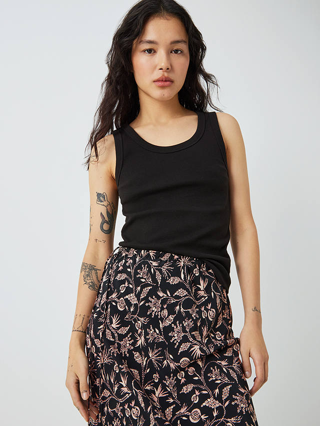 AND/OR Myla Shibori Maxi Skirt, Black