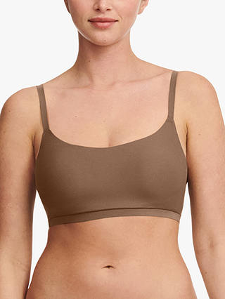 Chantelle Soft Stretch Padded Bralette, Cocoa at John Lewis & Partners