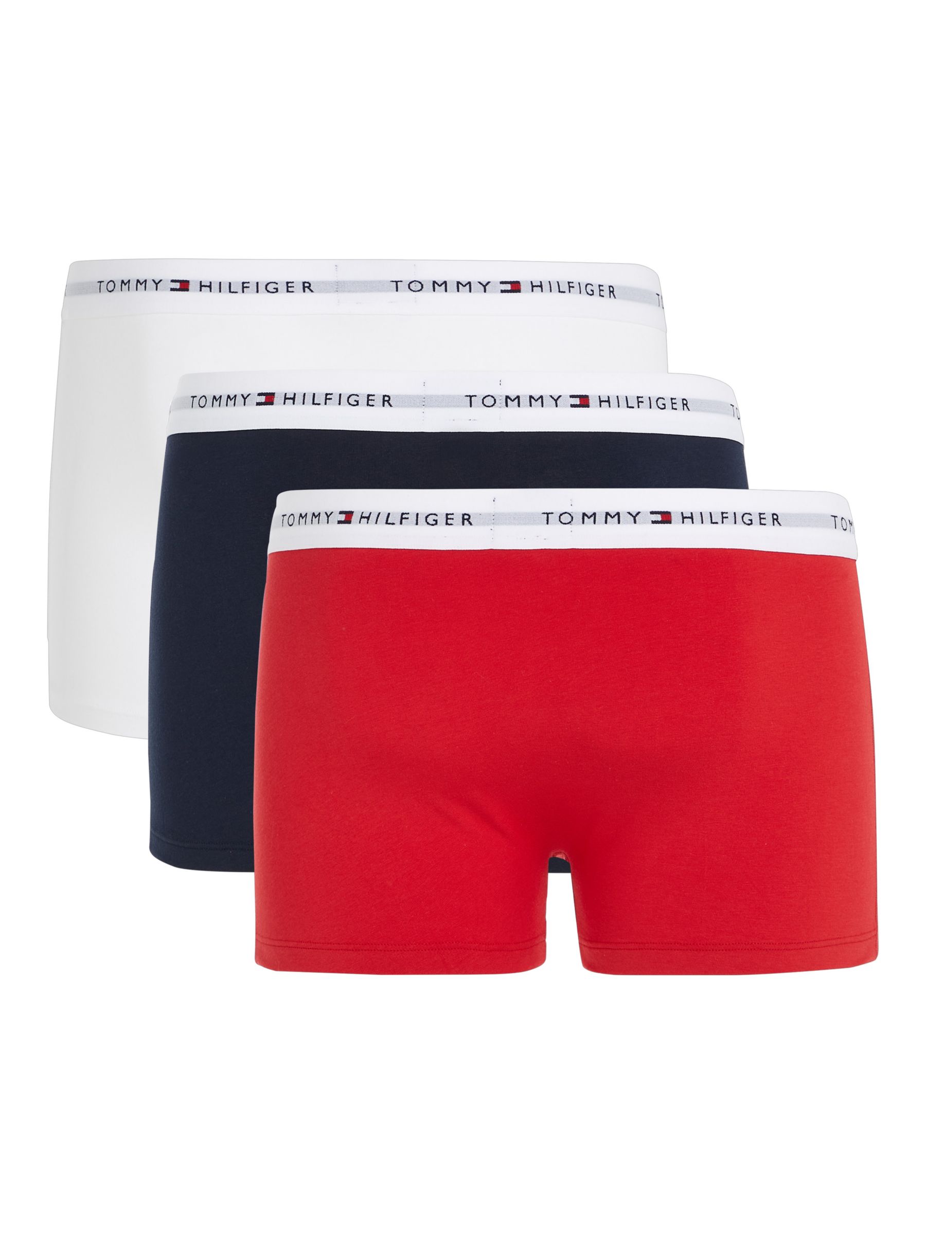 Tommy Hilfiger Logo Waistband Trunks 3-Pack In Multi