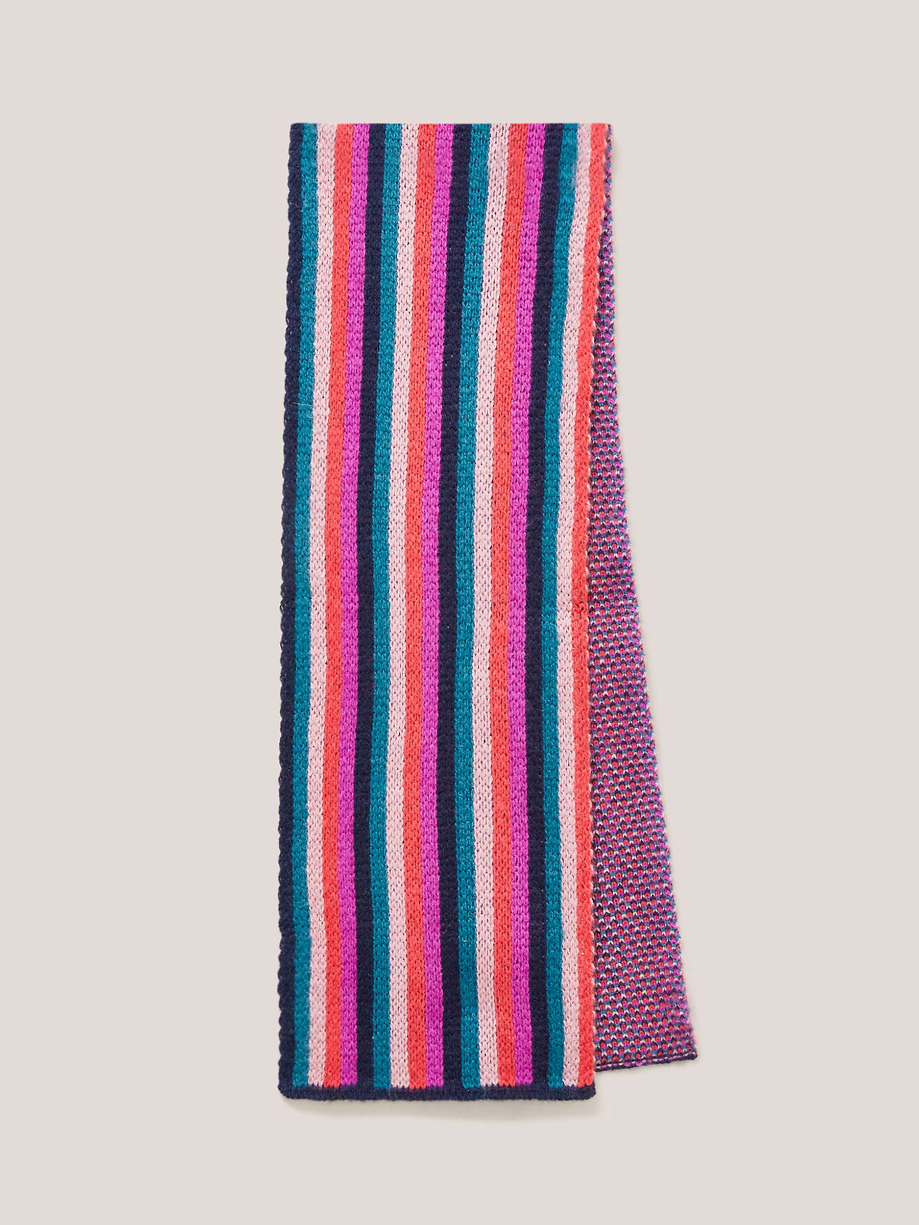 Buy White Stuff Kids' Wool Blend Multi Stripe Scarf, Multi Online at johnlewis.com