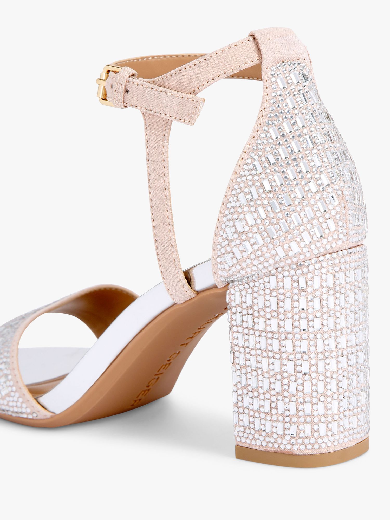 Nude embellished sale sandals