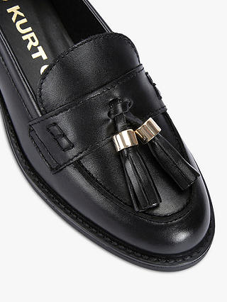 KG Kurt Geiger Mia Leather Tassle Loafers, Black