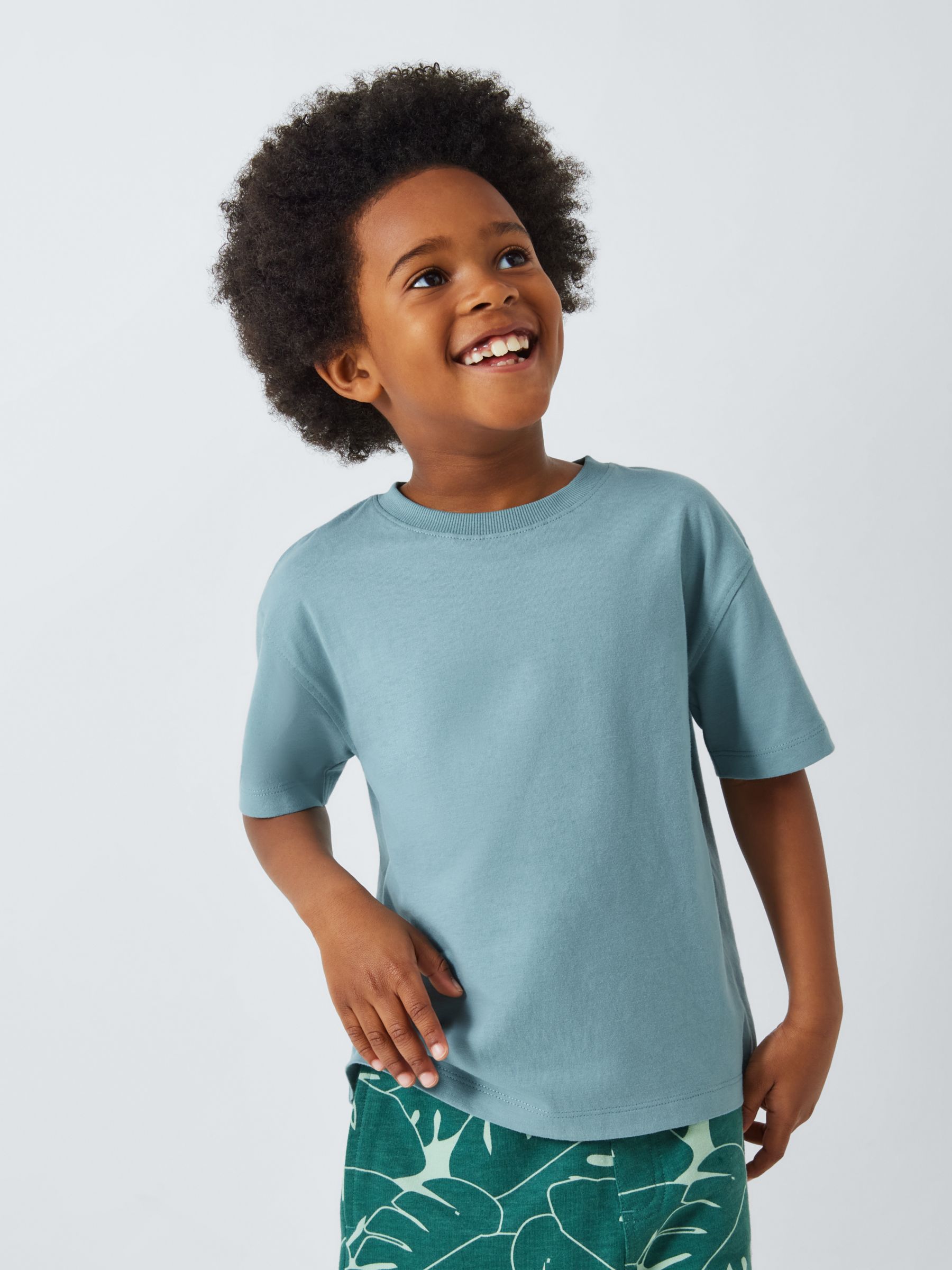 John Lewis Kids' Short Sleeve Cotton T-Shirt, Pack of 4, Multi, 7 years