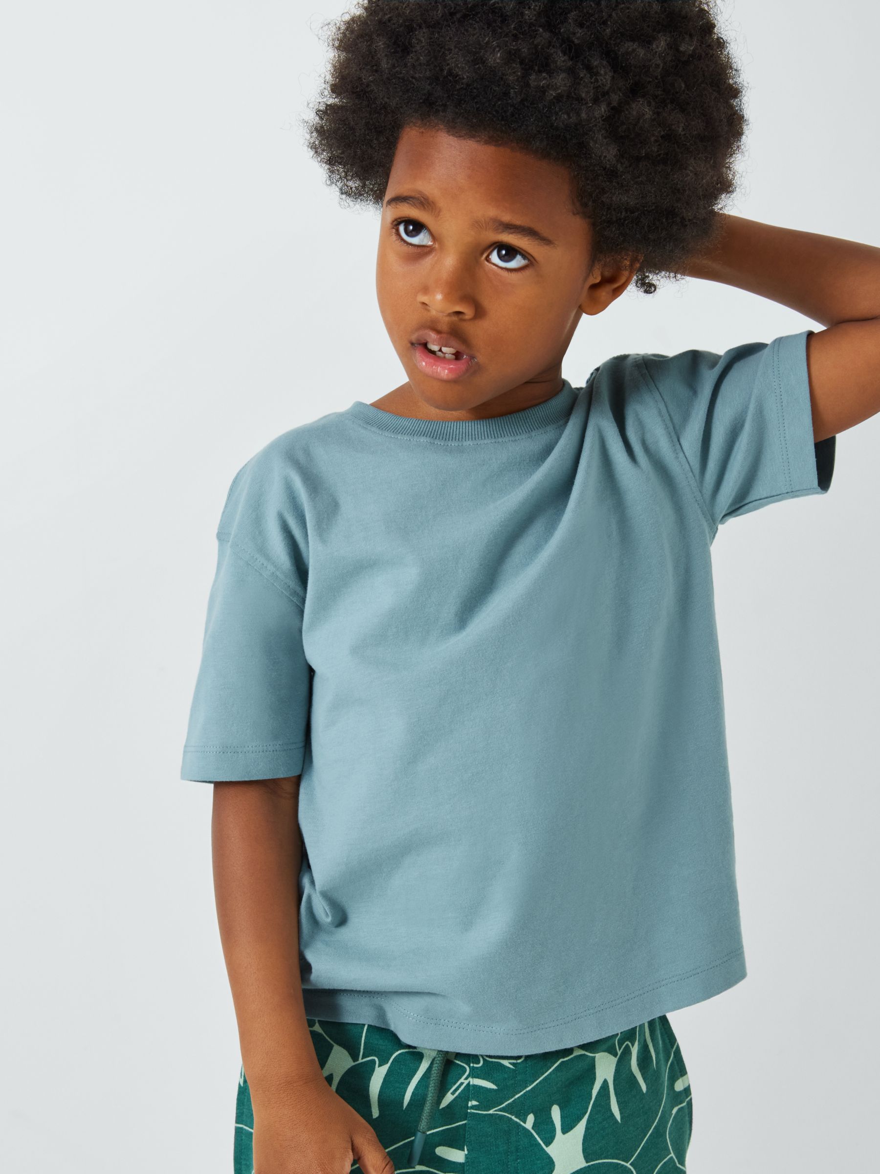 John Lewis Kids' Short Sleeve Cotton T-Shirt, Pack of 4, Multi, 7 years