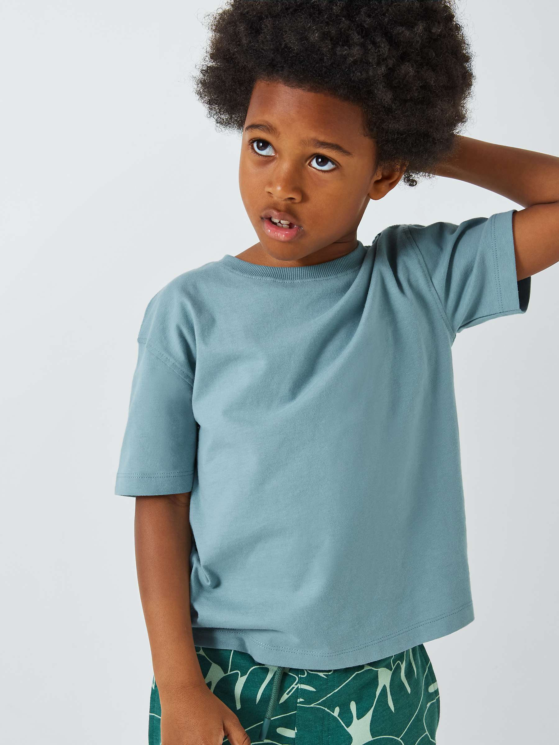 Buy John Lewis Kids' Short Sleeve Cotton T-Shirt, Pack of 4, Multi Online at johnlewis.com
