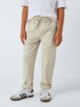 John Lewis Kids' Straight Fit Turn Up Chino Trousers, Neutral