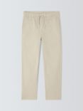 John Lewis Kids' Straight Fit Turn Up Chino Trousers, Neutral