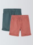 John Lewis Kids' Chino Shorts, Pack of 2, Multi