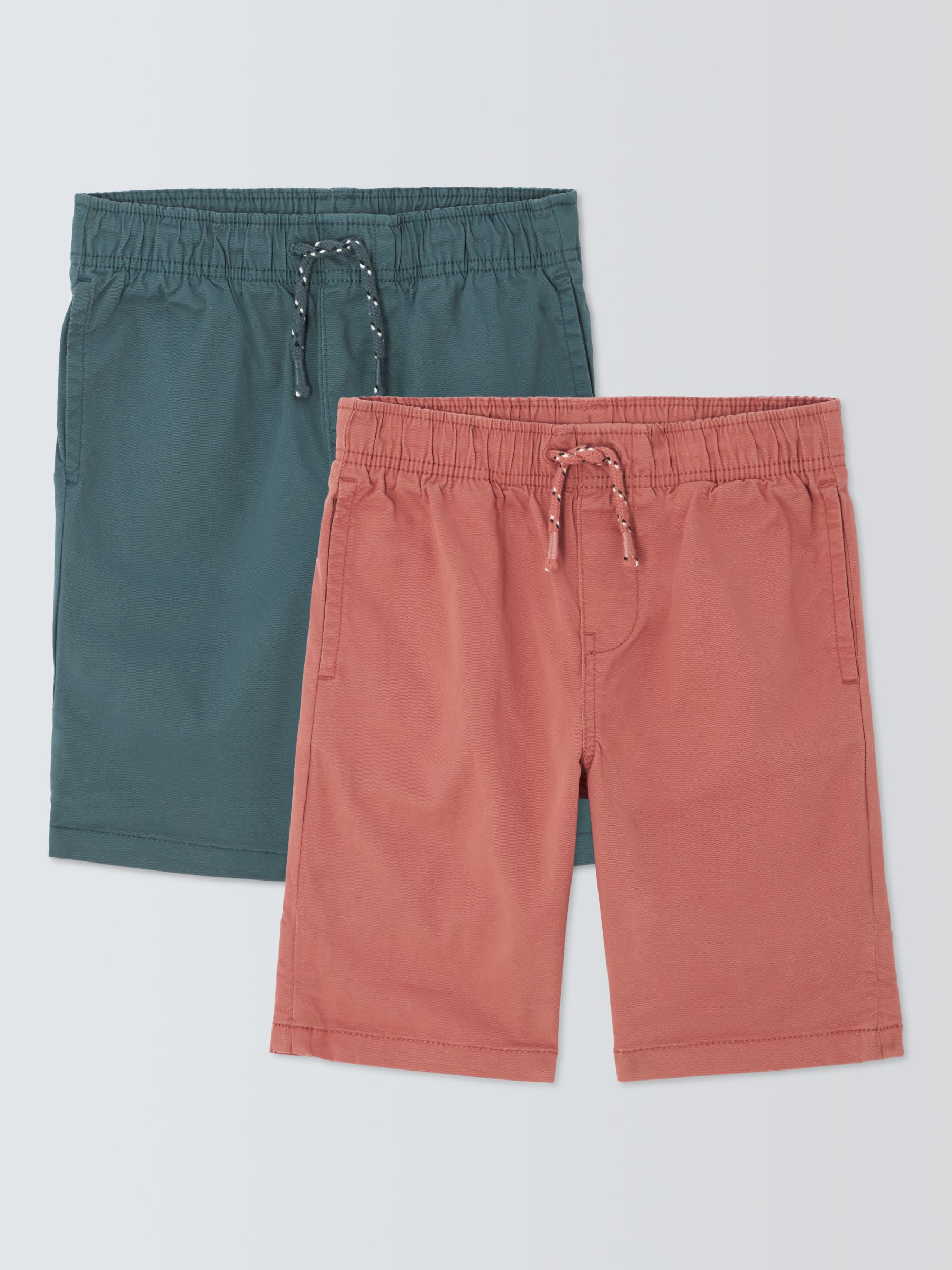 Buy John Lewis Kids' Chino Shorts, Pack of 2, Multi Online at johnlewis.com