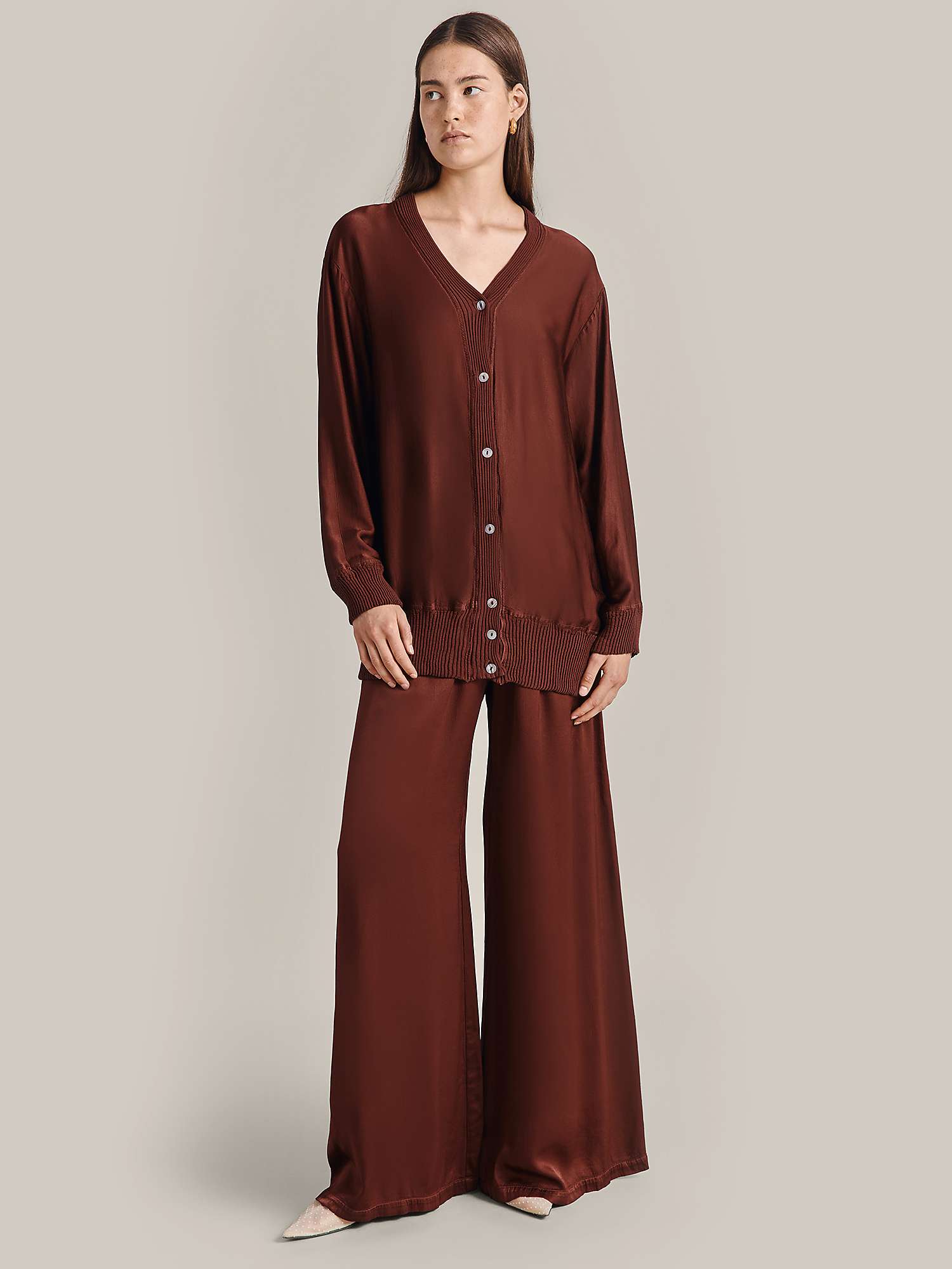 Buy Ghost Lulu Flared Trousers Online at johnlewis.com
