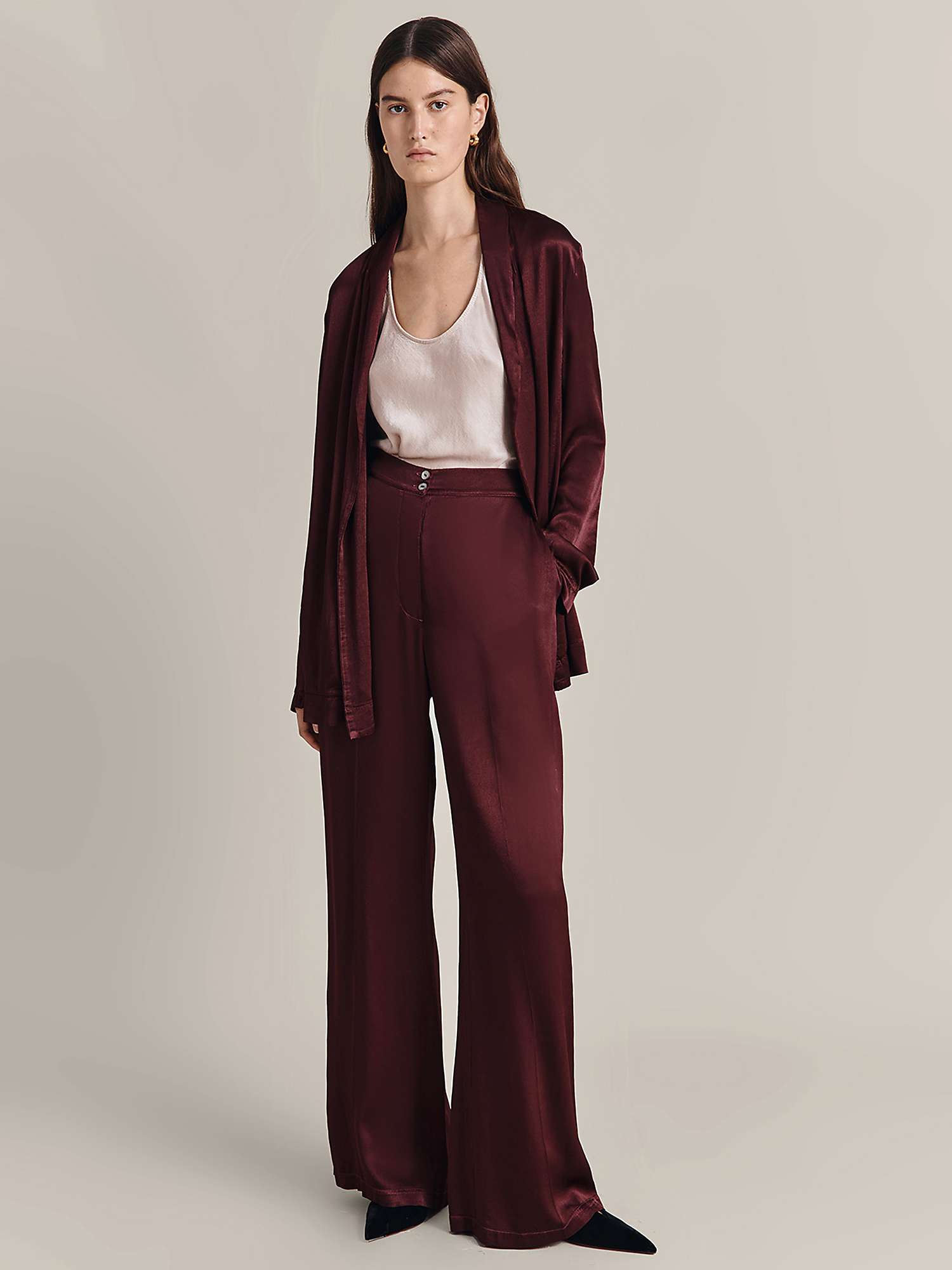 Buy Ghost Thea Relaxed Satin Jacket Online at johnlewis.com