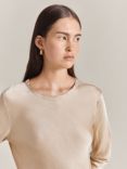 Ghost Mabel Long Sleeve Top, Taupe