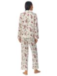 Lauren Ralph Lauren Paisley Floral Print Sateen Pyjama Set, Cream/Multi, Cream/Multi