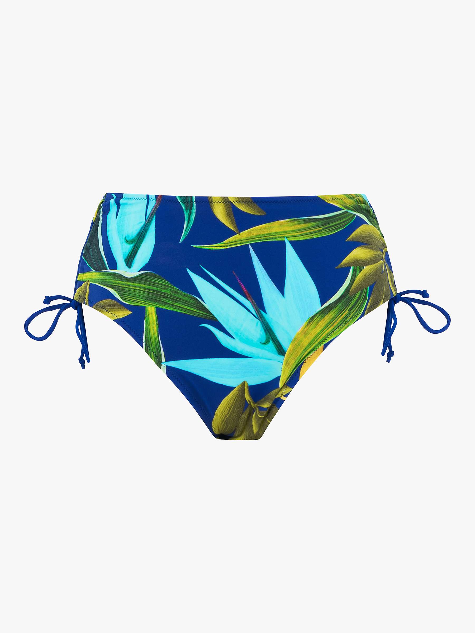 Buy Fantasie Pichola Tropical Print High Waist Bikini Bottoms, Tropical Blue Online at johnlewis.com
