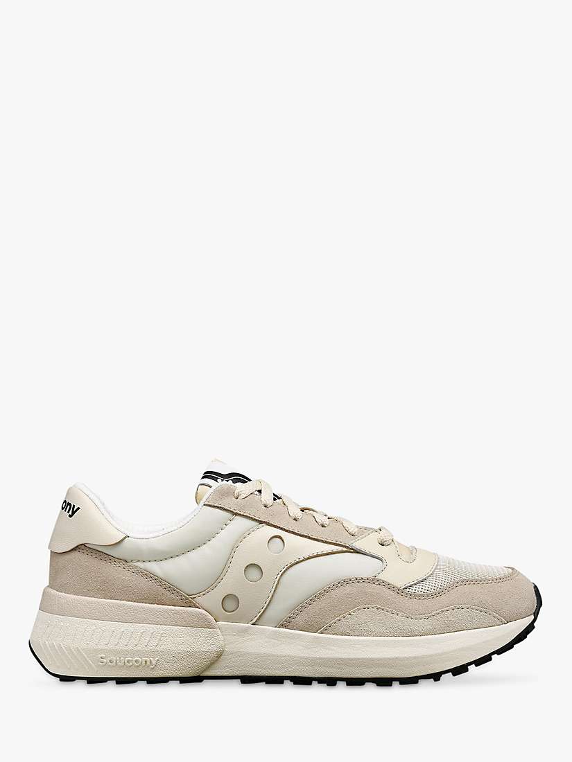 Buy Saucony Jazz NXT Leather Blend Trainers, Pink/Cream Online at johnlewis.com