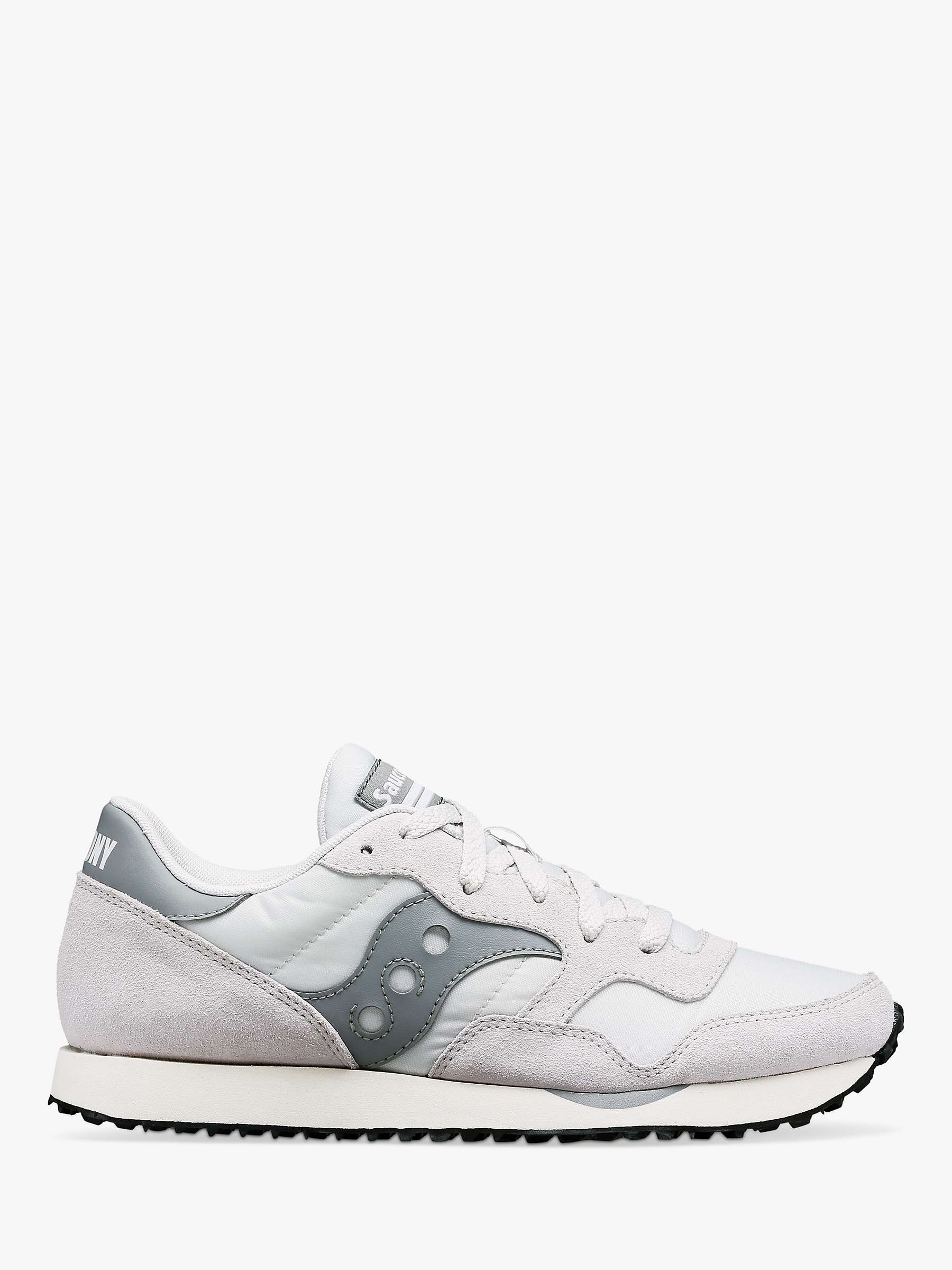 Buy Saucony DXN Leather Blend Trainers, Grey Online at johnlewis.com