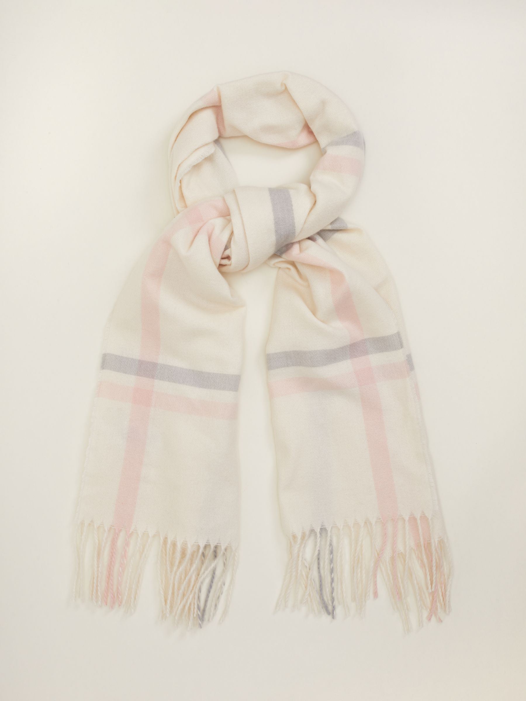 Phase Eight Sollie Metallic Scarf, Ivory, One Size