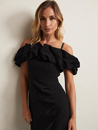 Phase Eight Mallory Off The Shoulder Maxi Dress, Black