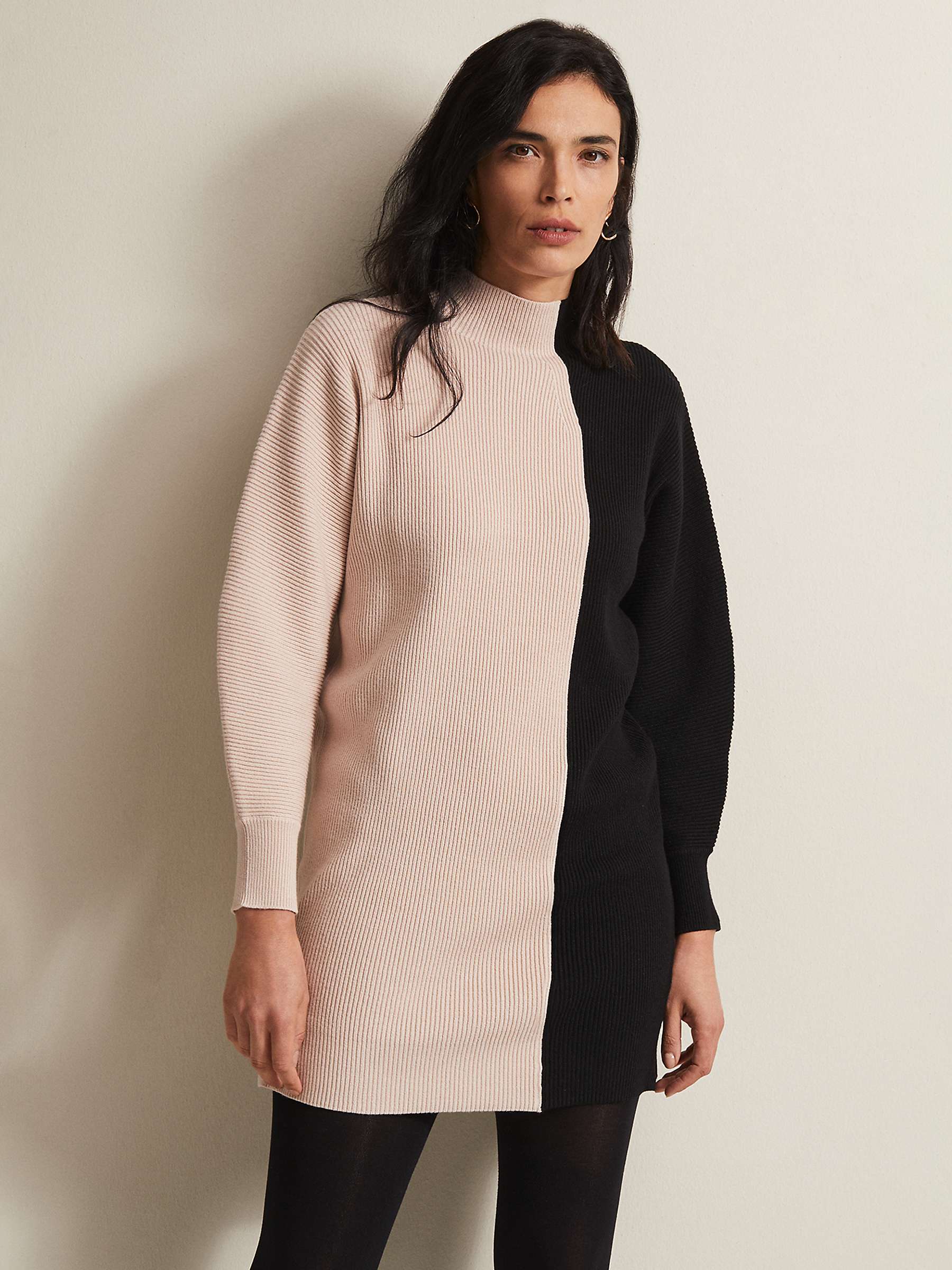 Buy Phase Eight Tamina Colour Block Knitted Tunic Mini Dress, Multi Online at johnlewis.com