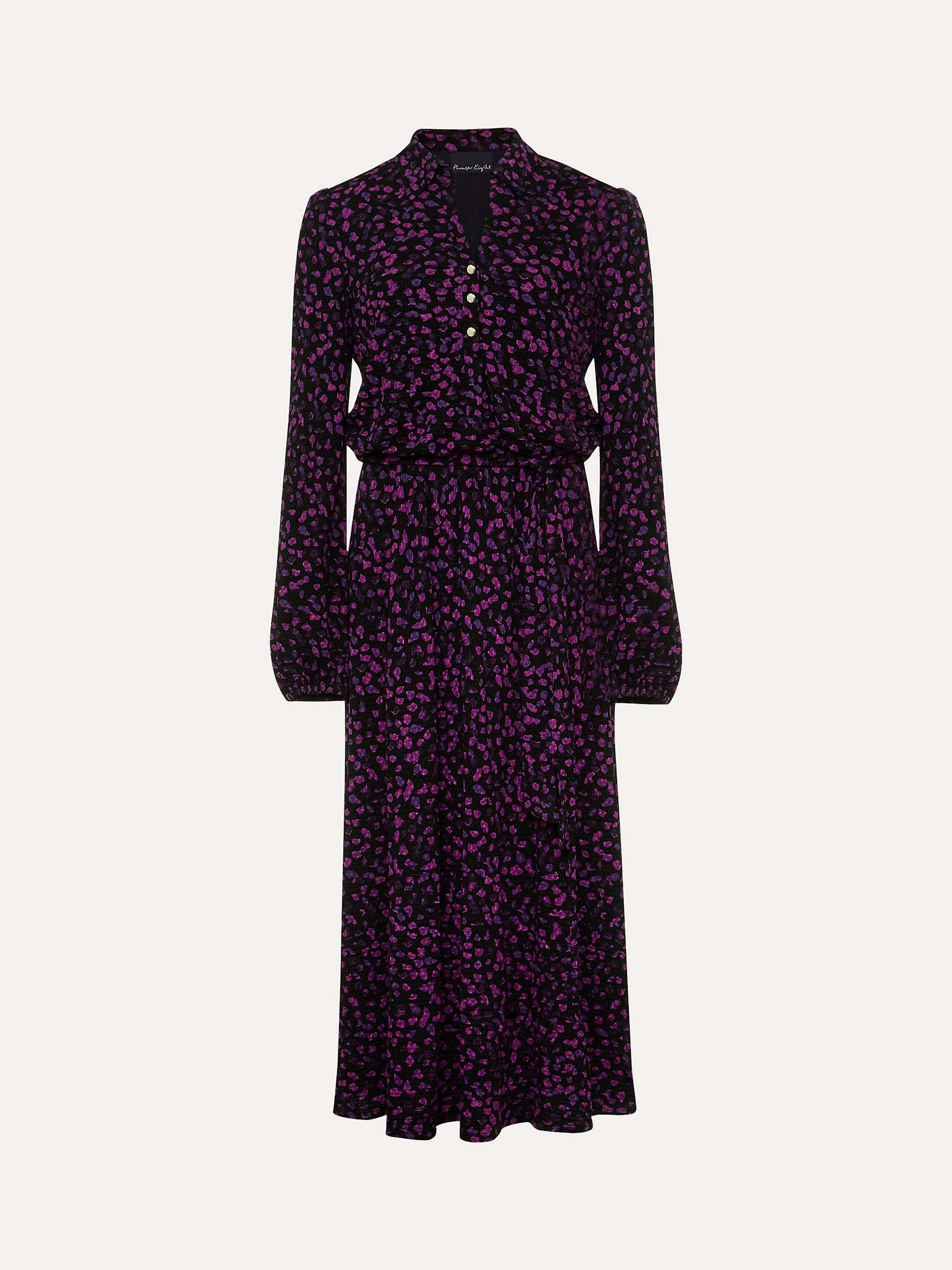 Buy Phase Eight Loretta Ditsy Floral Print Midi Dress, Black/Multi Online at johnlewis.com