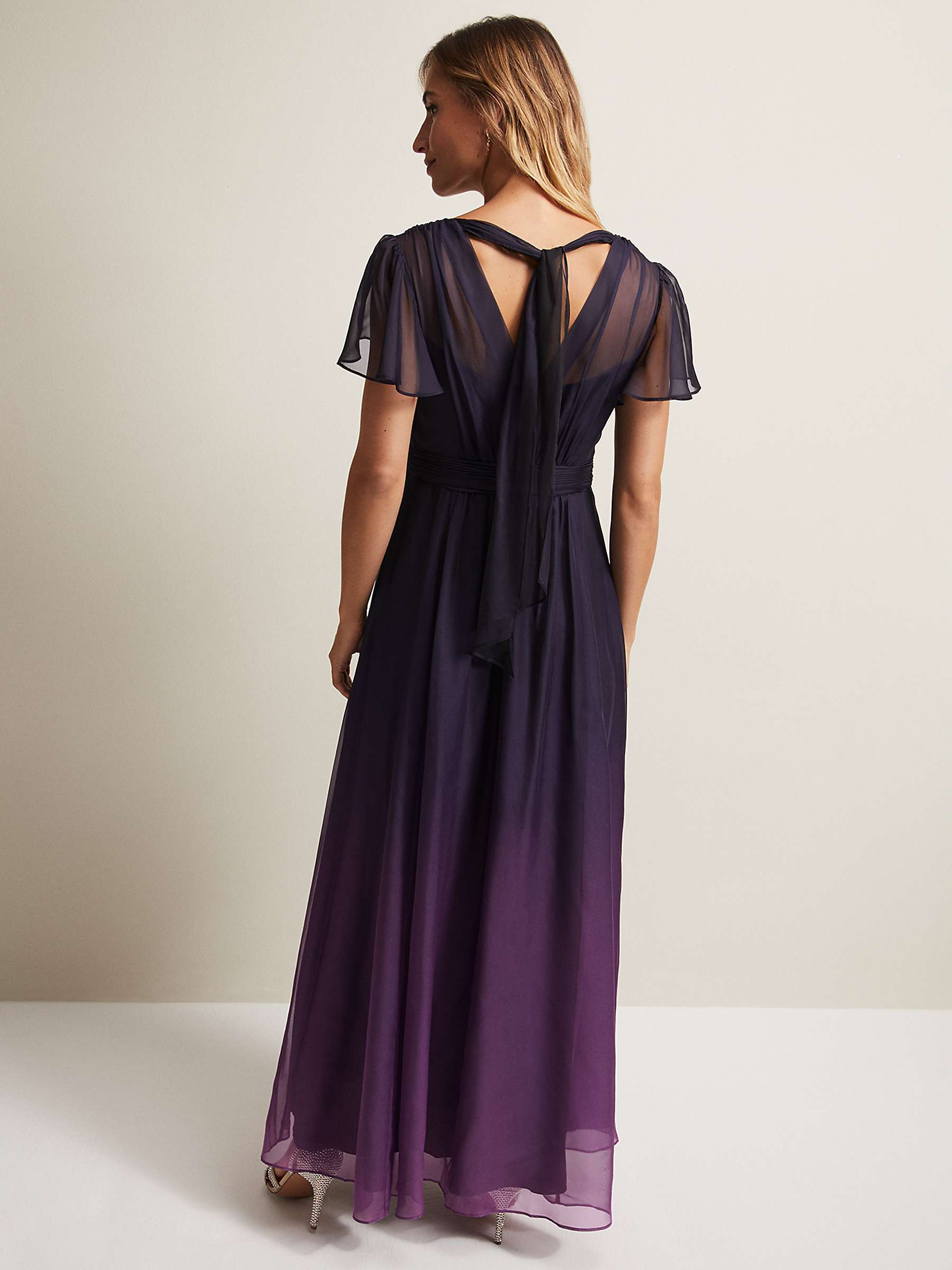 Buy Phase Eight Selene Ombre Maxi Dress, Purple Online at johnlewis.com